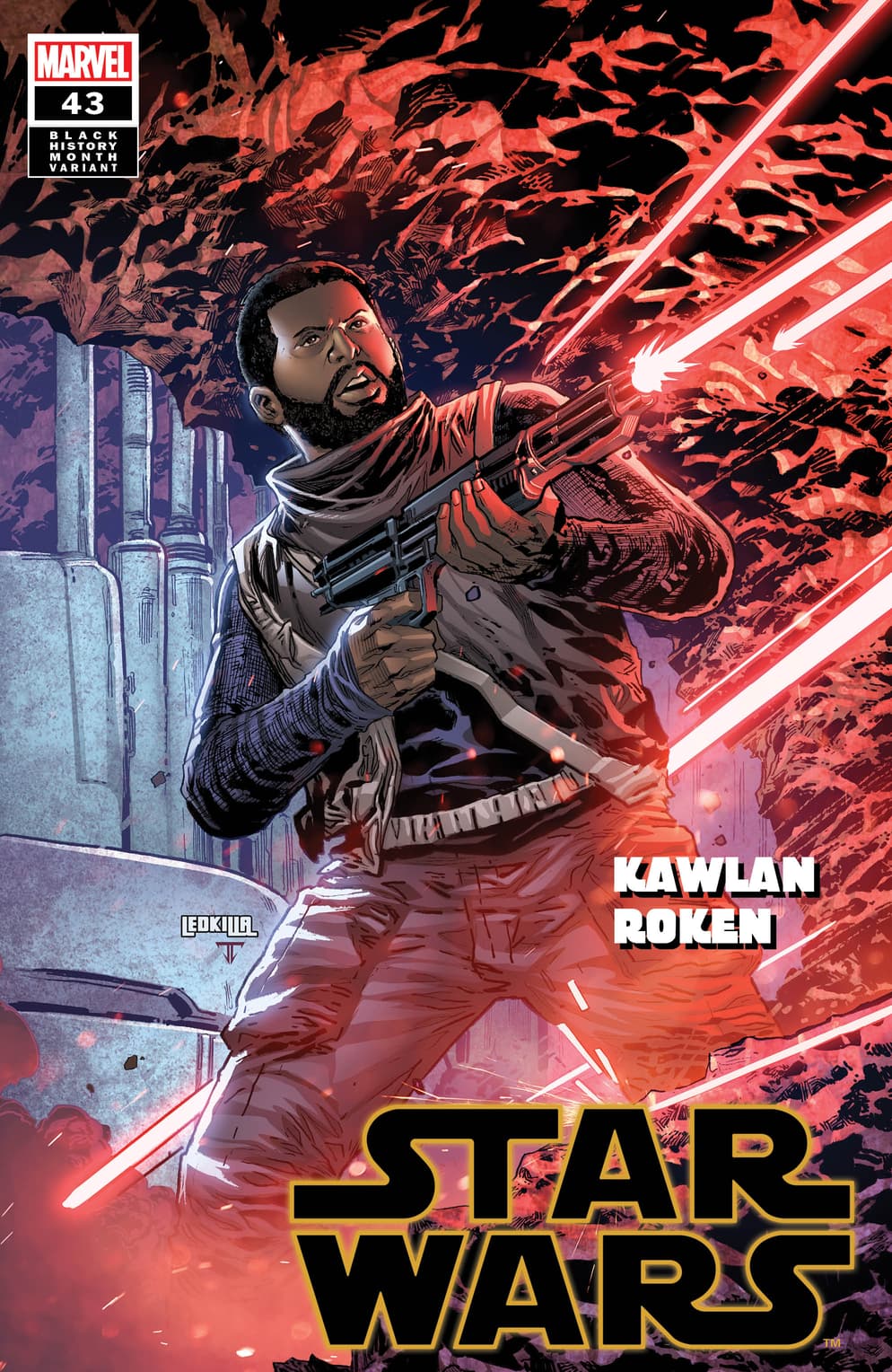 STAR WARS #43 Black History Month Variant Cover by Ken Lashley