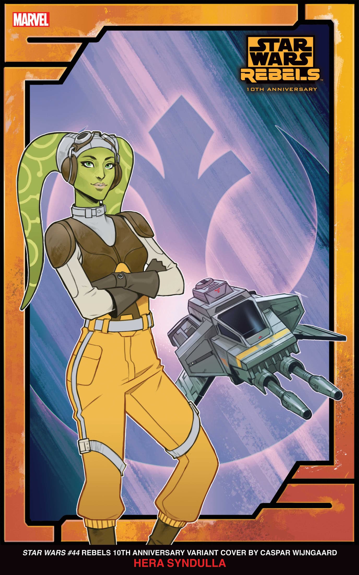 STAR WARS #44 Rebels 10th Anniversary Variant Cover by Caspar Wijngaard - Hera Syndulla