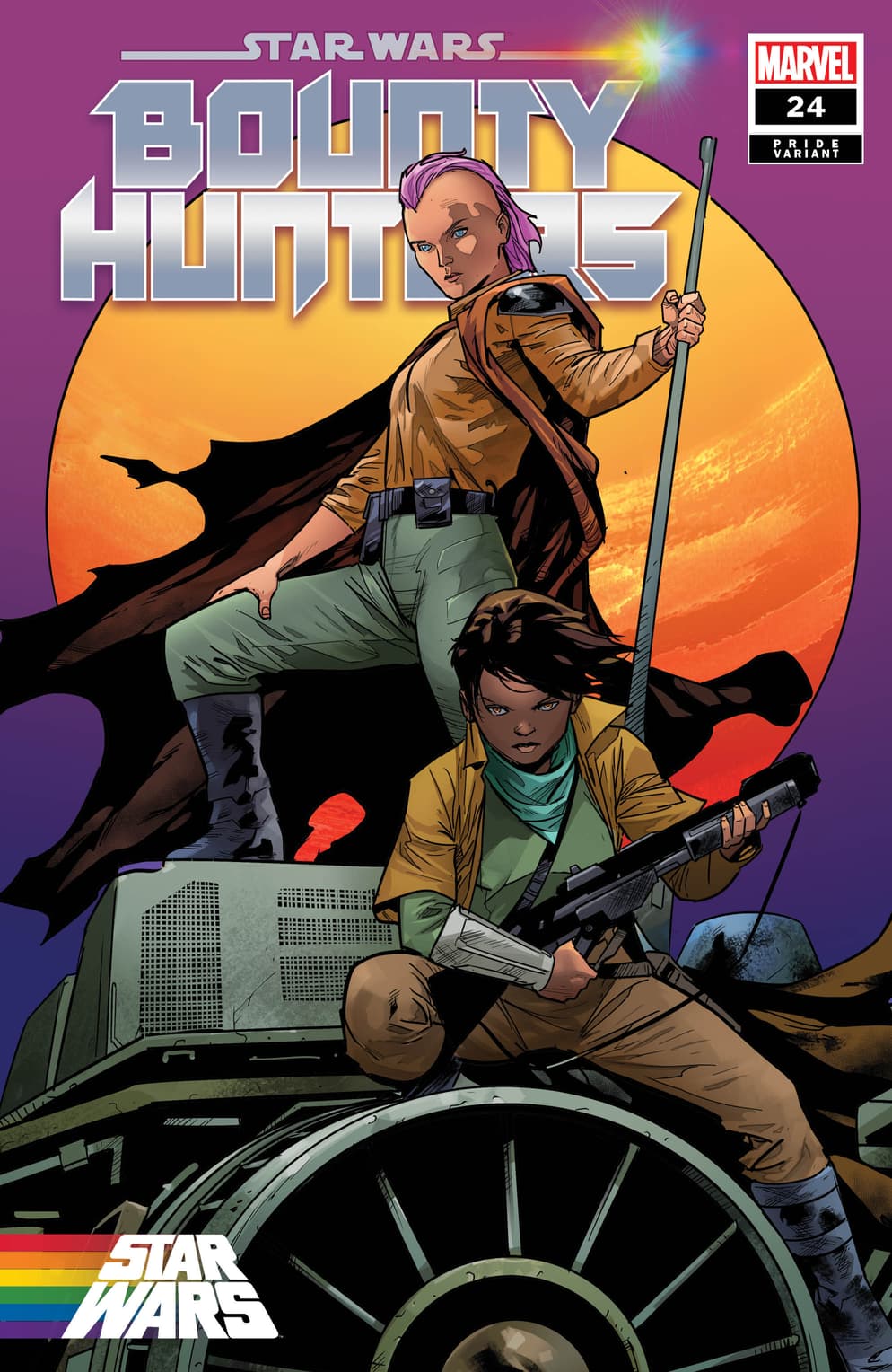 STAR WARS: BOUNTY HUNTERS #24 Pride Variant Cover by Jan Bazaldua, On Sale 6/15