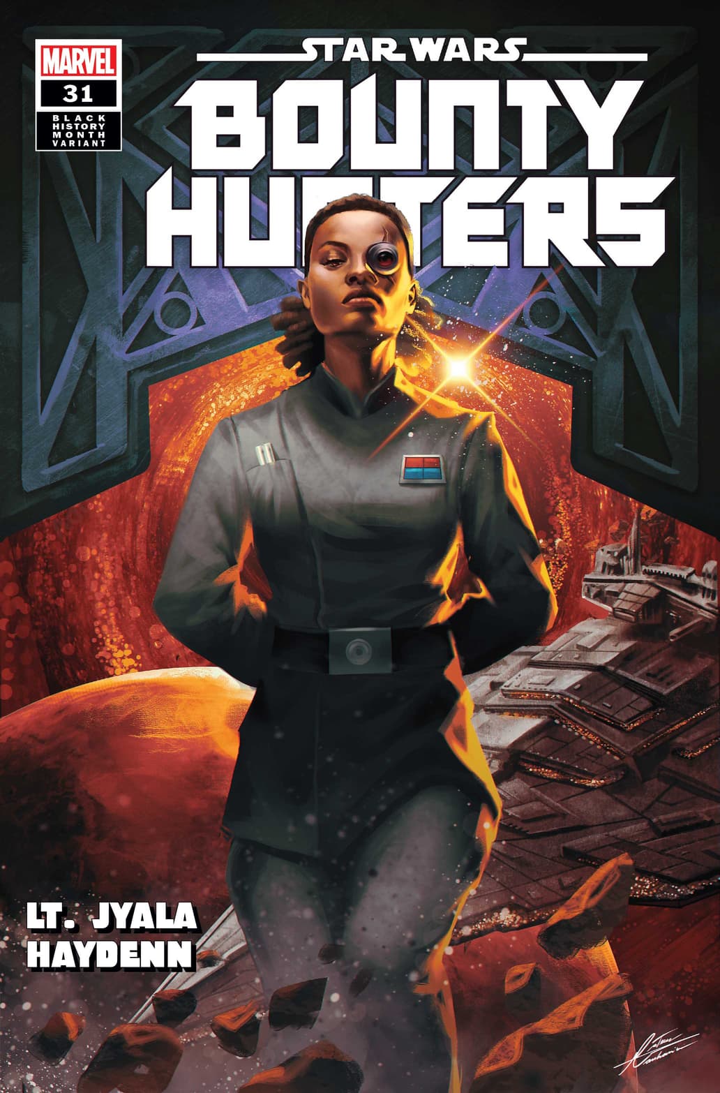 STAR WARS: BOUNTY HUNTERS #31 STAR WARS: BOUNTY HUNTERS #31 Black History Month Variant Cover by Mateus Manhanini