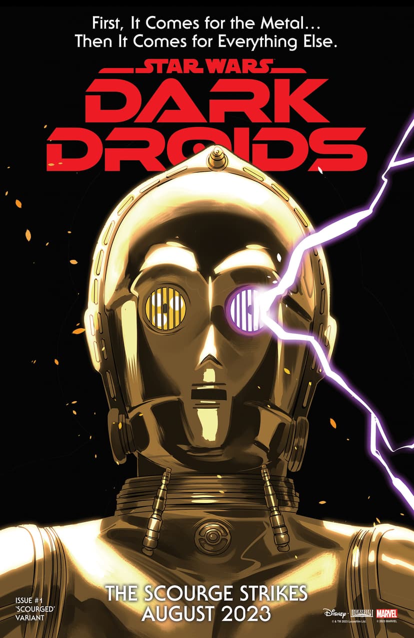 STAR WARS: DARK DROIDS #1 Scourged Variant Cover by Rachael Stott