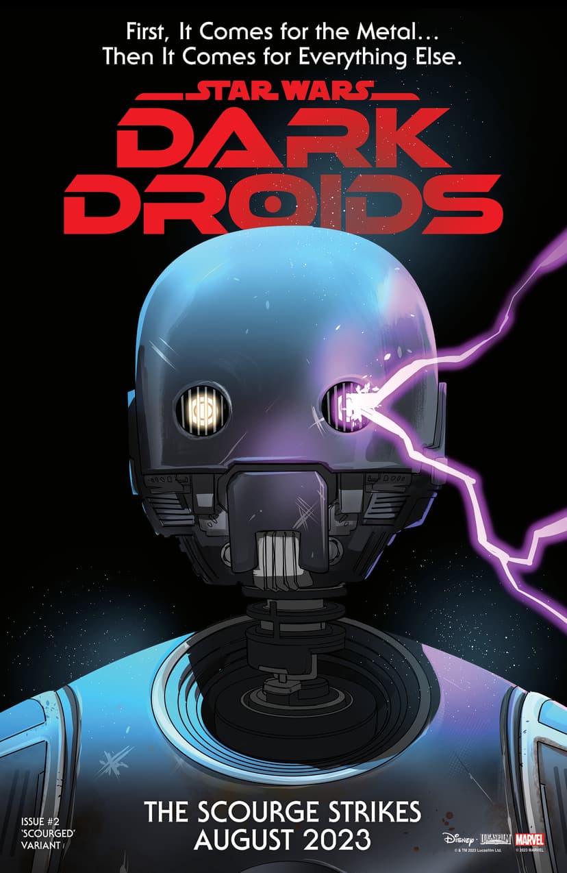 STAR WARS: DARK DROIDS #2 Scourged Variant Cover by Rachael Stott