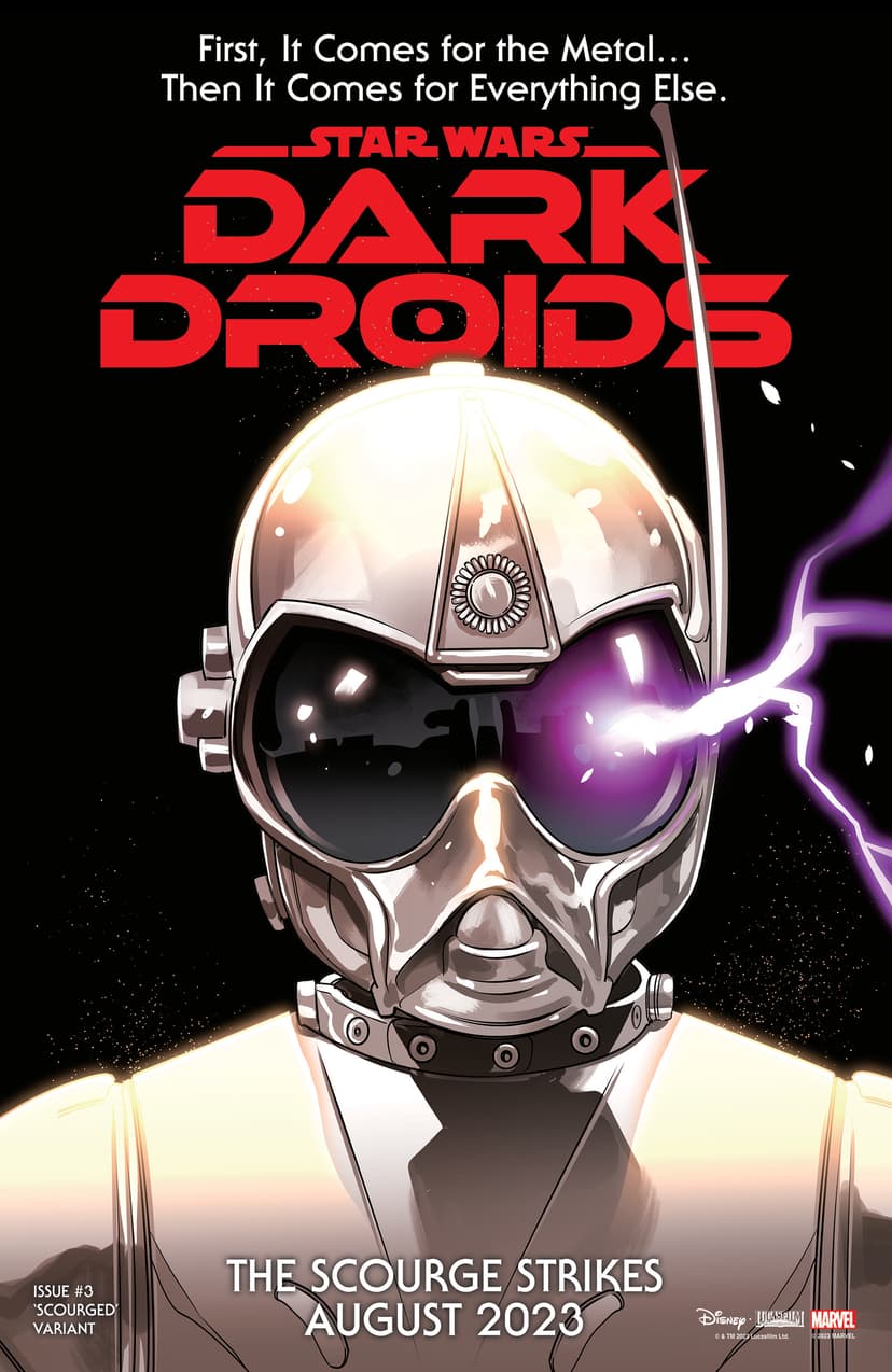 STAR WARS: DARK DROIDS #3 Scourged Variant Cover by Rachael Stott