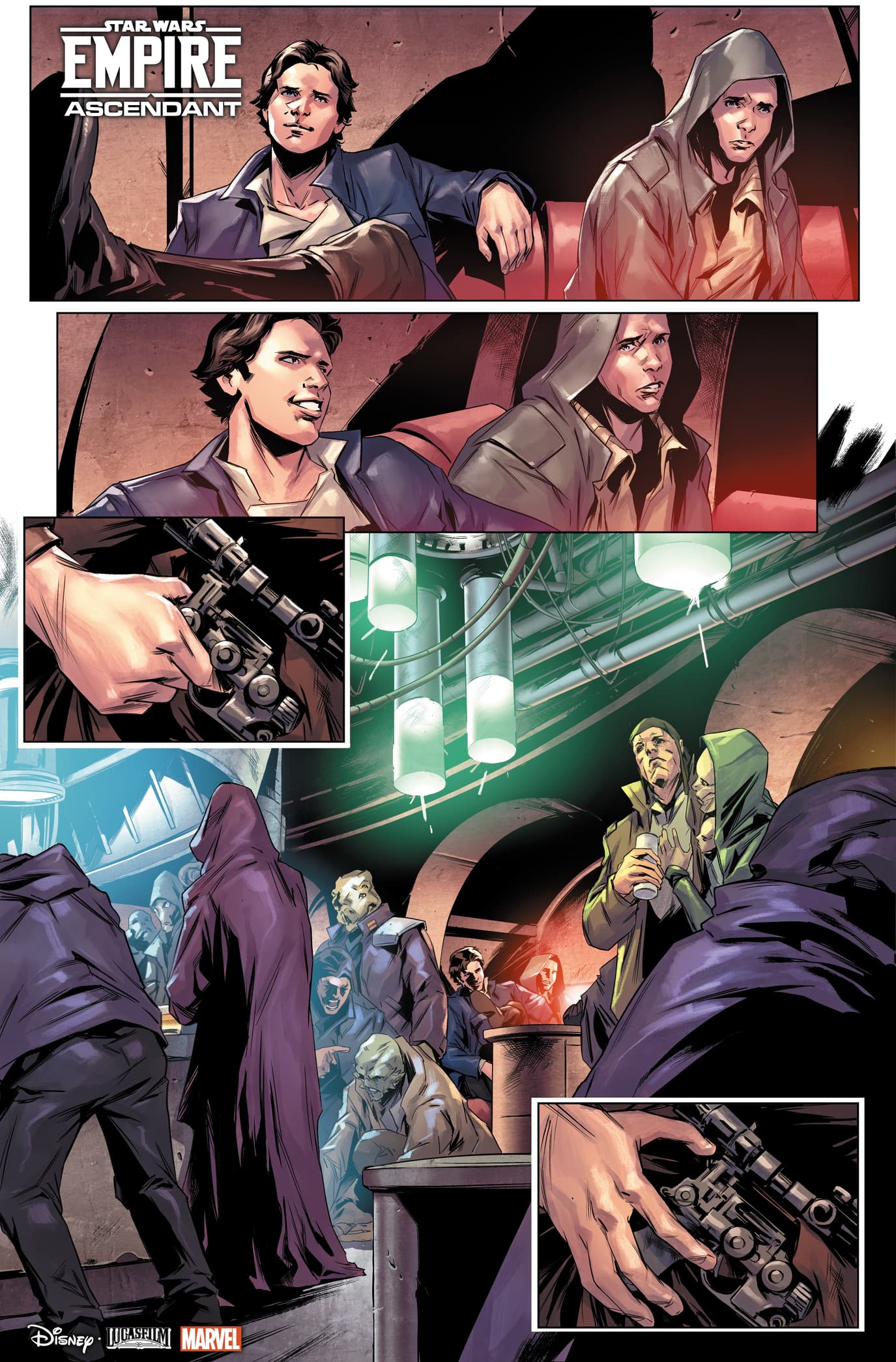 STAR WARS: EMPIRE ASCENDANT #1 preview art by Paolo Villanelli with colors by Arif Prianto