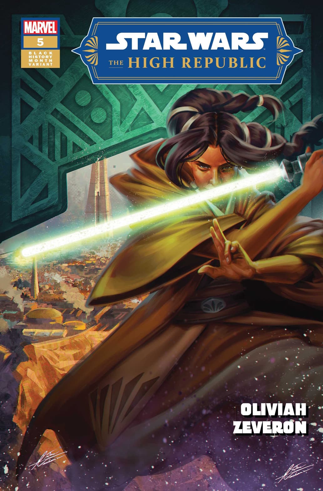 STAR WARS: THE HIGH REPUBLIC #5 Black History Month Variant Cover by Mateus Manhanini