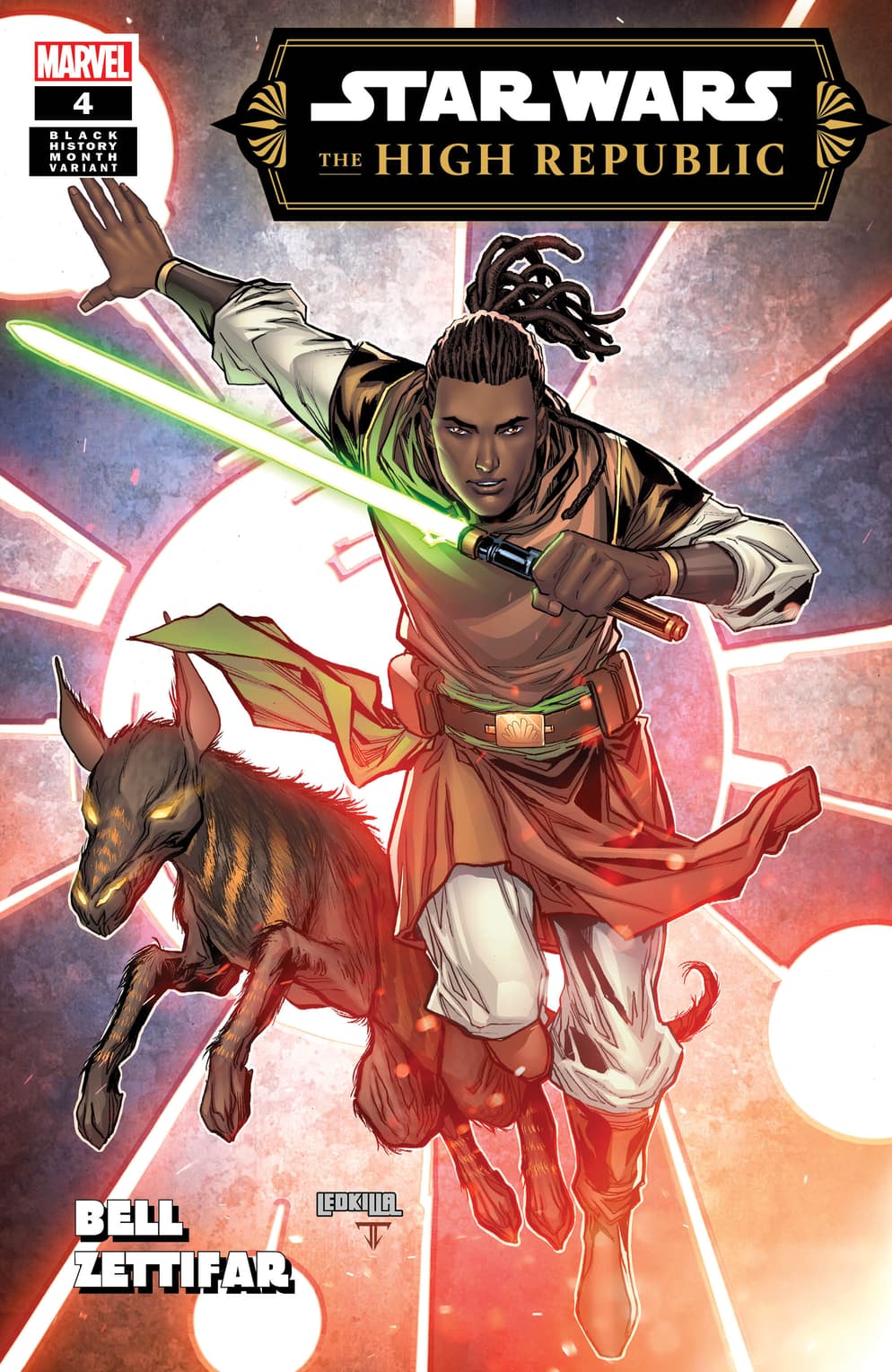 STAR WARS: THE HIGH REPUBLIC #4 Black History Month Variant Cover by Ken Lashley