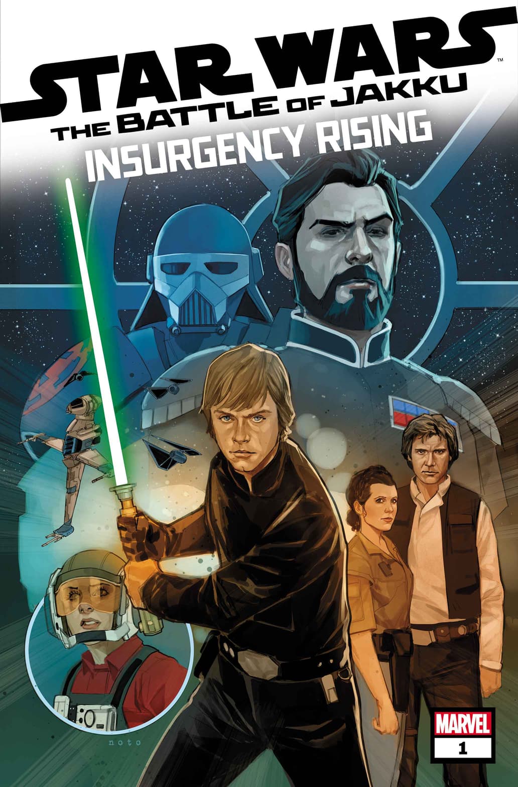 STAR WARS: BATTLE OF JAKKU — INSURGENCY RISING #1 cover by Phil Noto