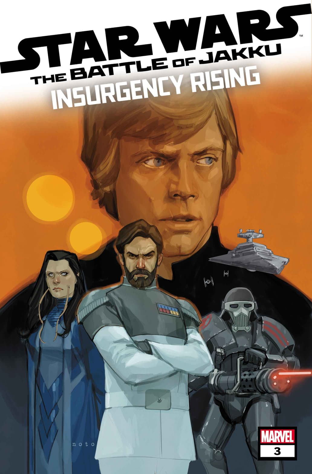 STAR WARS: BATTLE OF JAKKU — INSURGENCY RISING #3 cover by Phil Noto