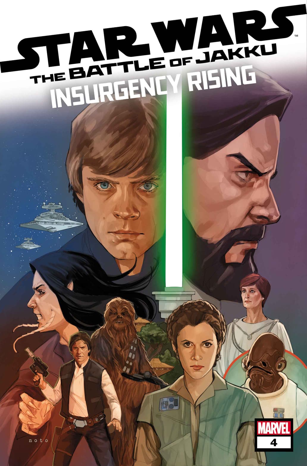 STAR WARS: BATTLE OF JAKKU — INSURGENCY RISING #4 cover by Phil Noto