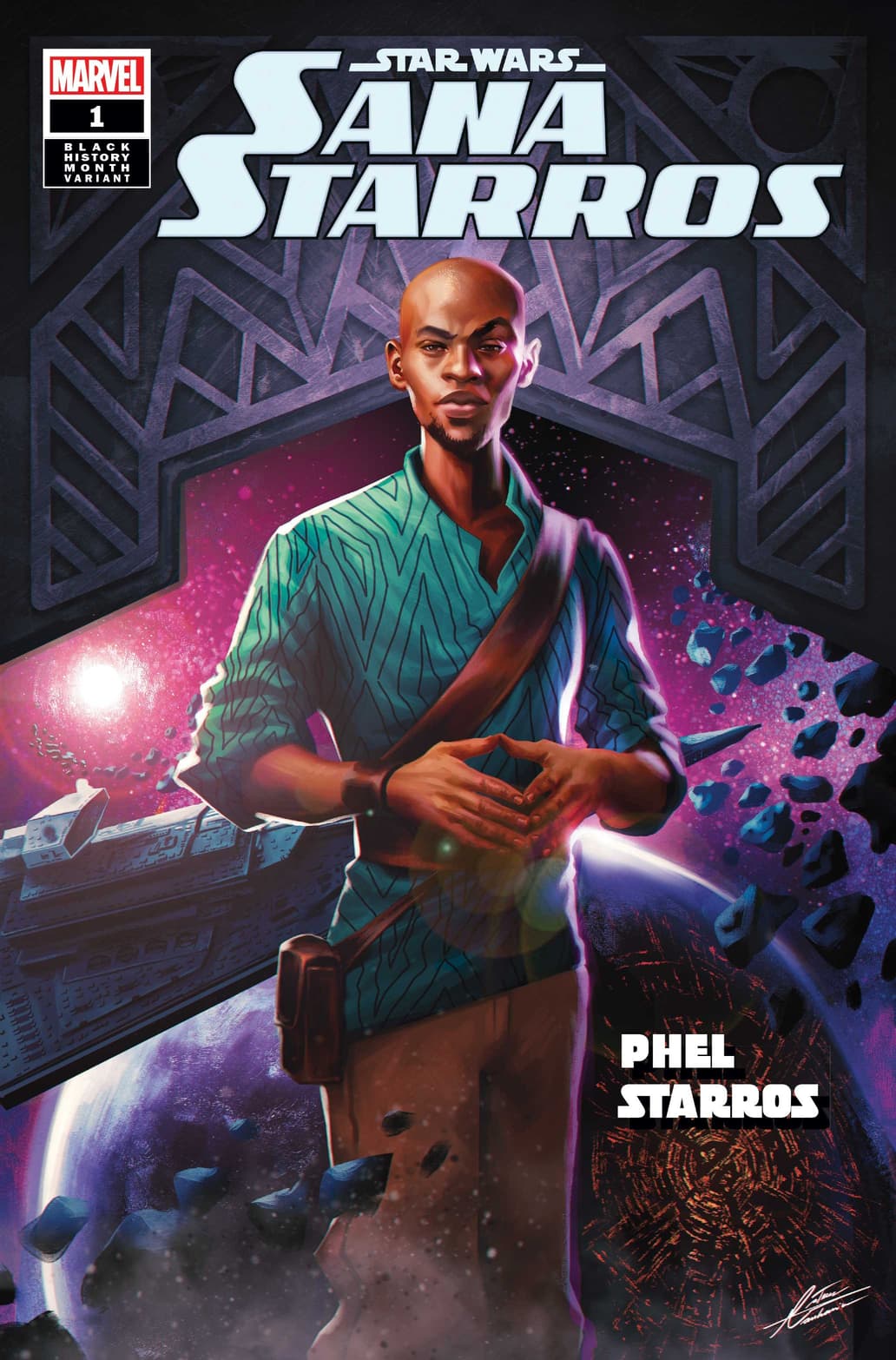 STAR WARS: SANA STARROS #1 (OF 5) Black History Month Variant Cover by Mateus Manhanini