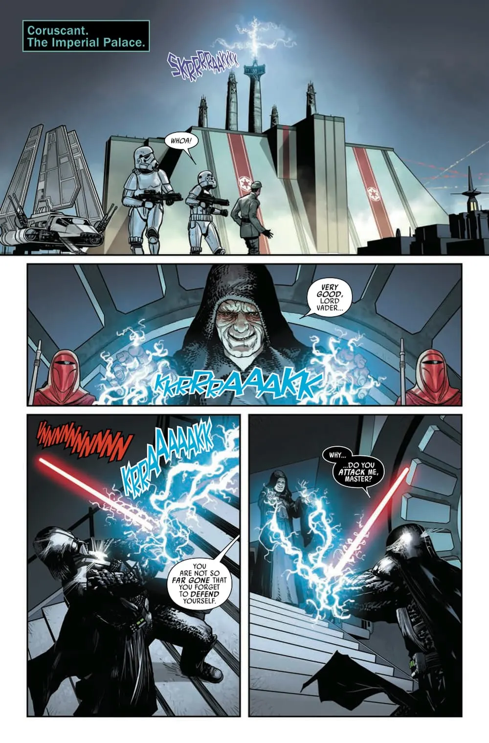 The Emperor Strikes in 'Star Wars: Darth Vader' #6