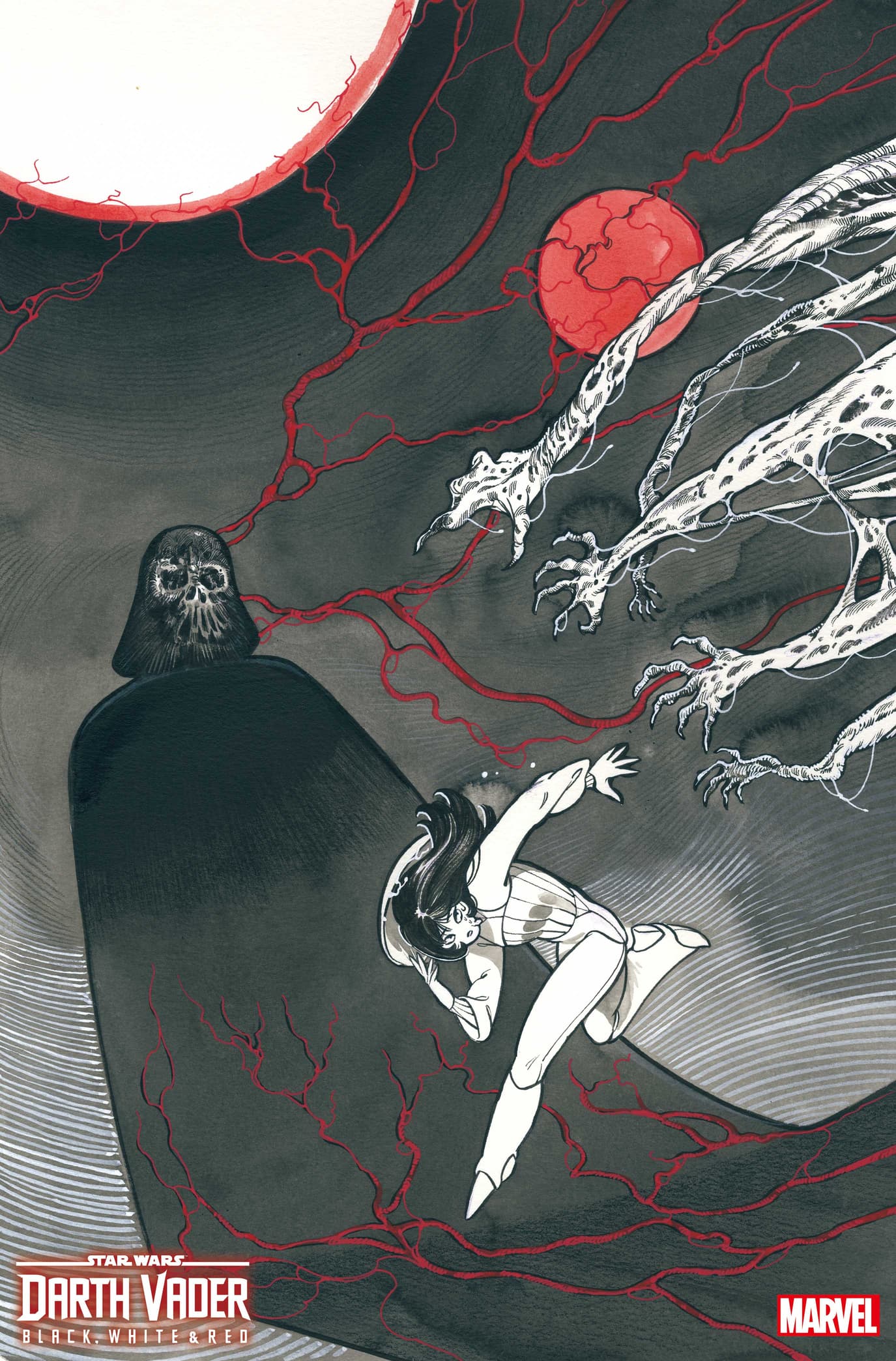 STAR WARS: DARTH VADER - BLACK, WHITE & RED #1 interior artwork by Peach Momoko