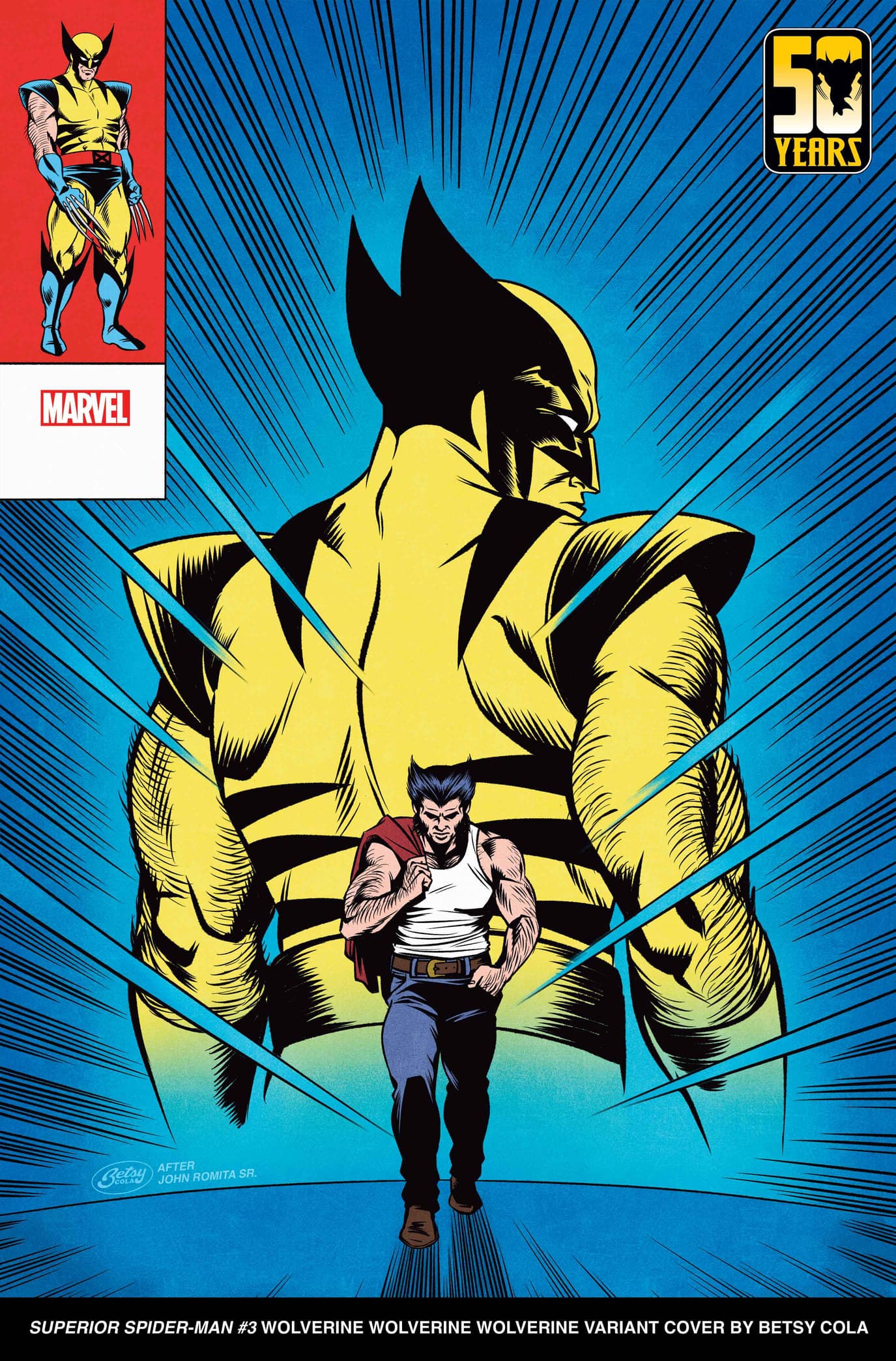 SUPERIOR SPIDER-MAN #3 Wolverine Wolverine Wolverine Variant Cover by Betsy Cola​​​​​​​