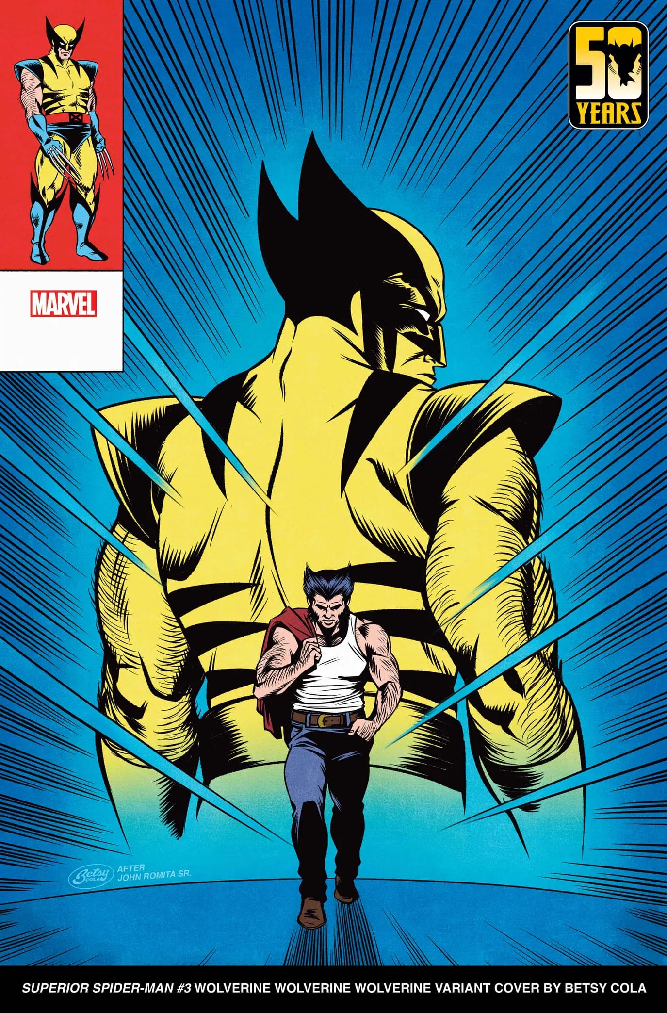 SUPERIOR SPIDER-MAN #3 Wolverine Wolverine Wolverine Variant Cover by Betsy Cola​​​​​​​