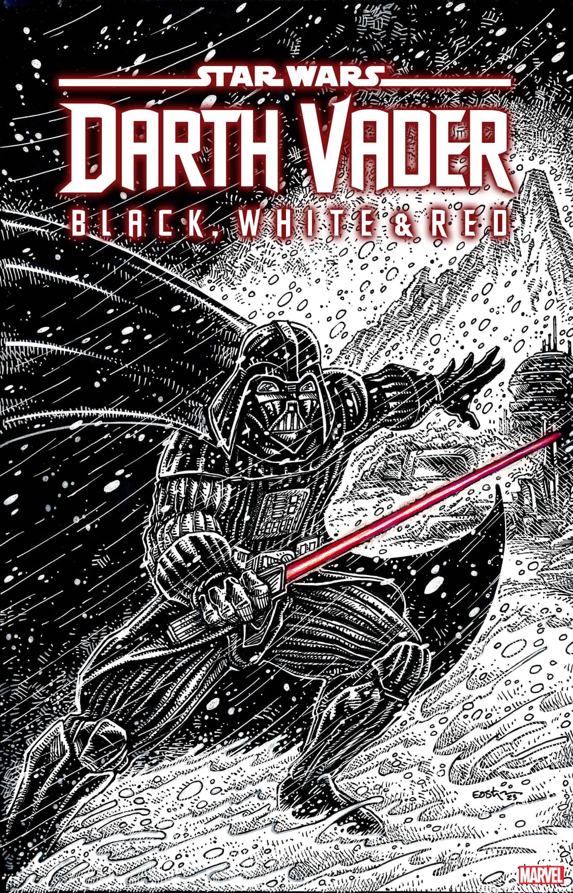 STAR WARS: DARTH VADER – BLACK, WHITE & RED #4 Variant Cover by Kevin Eastman