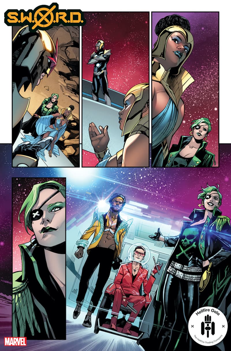 S.W.O.R.D. #6 preview art by Valerio Schiti with colors by Marte Gracia