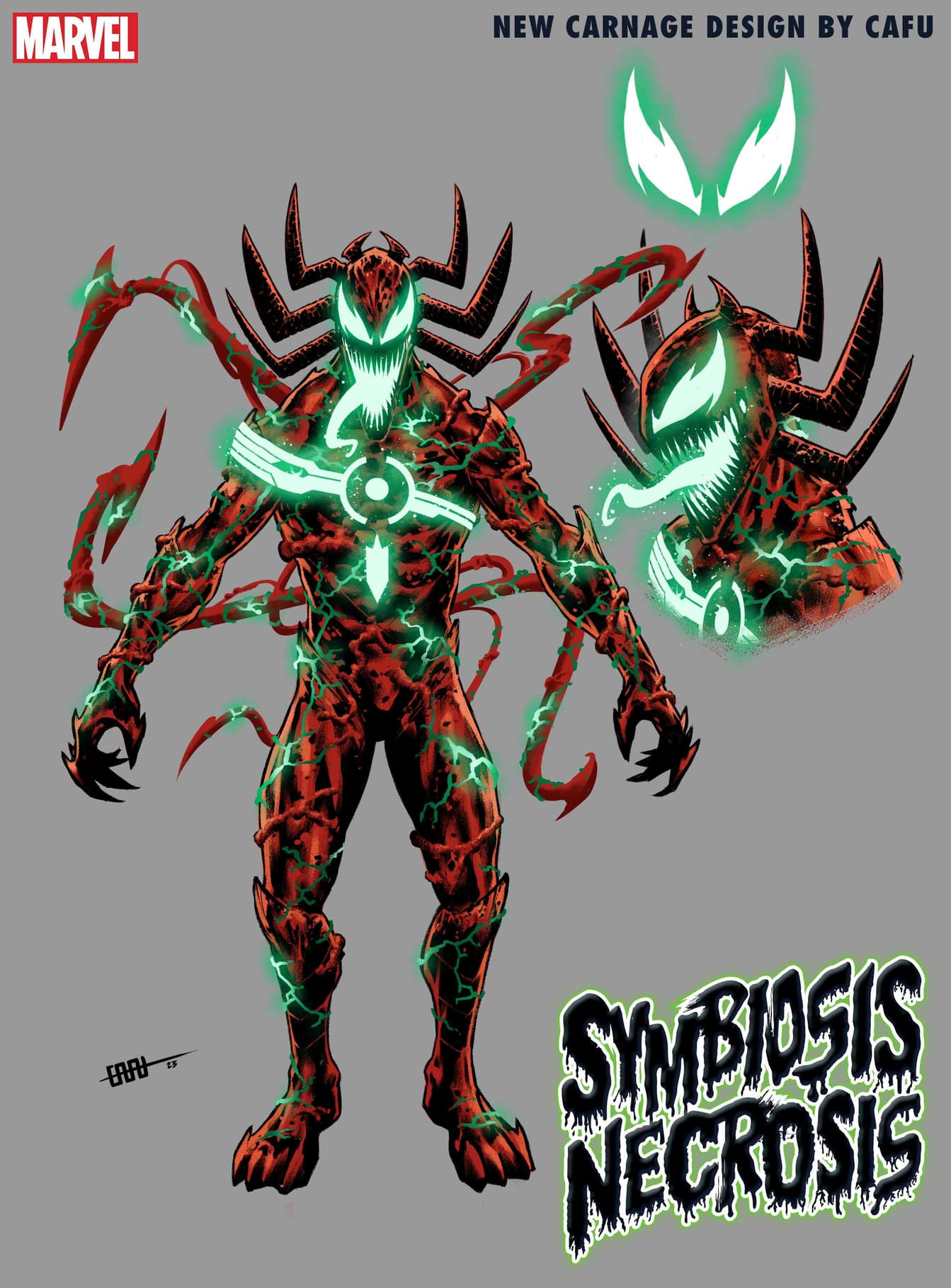 'Symbiosis Necrosis' Carnage design sheet by Cafu