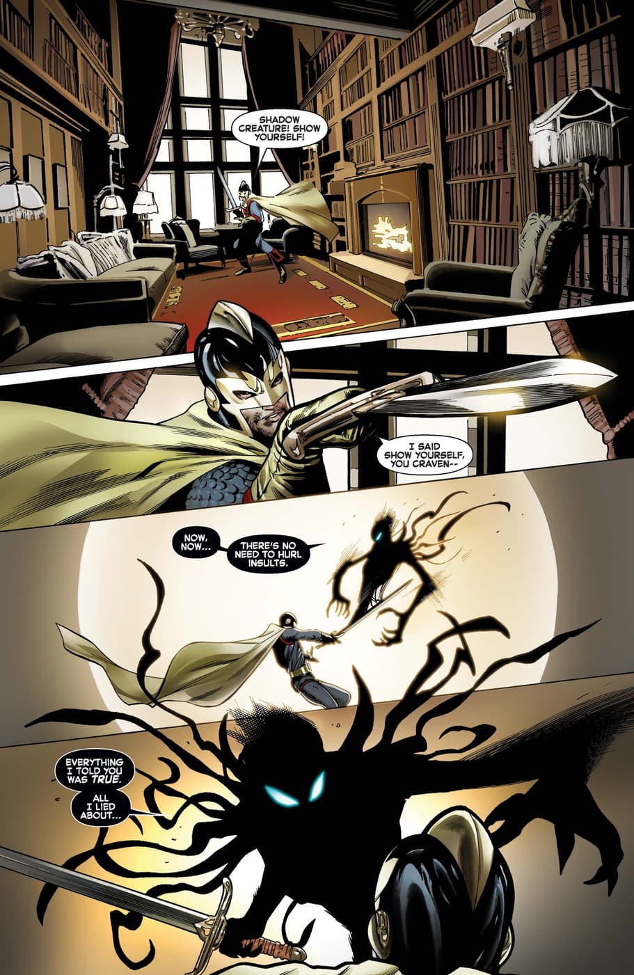 Symbiote Spider-Man versus Black Knight.