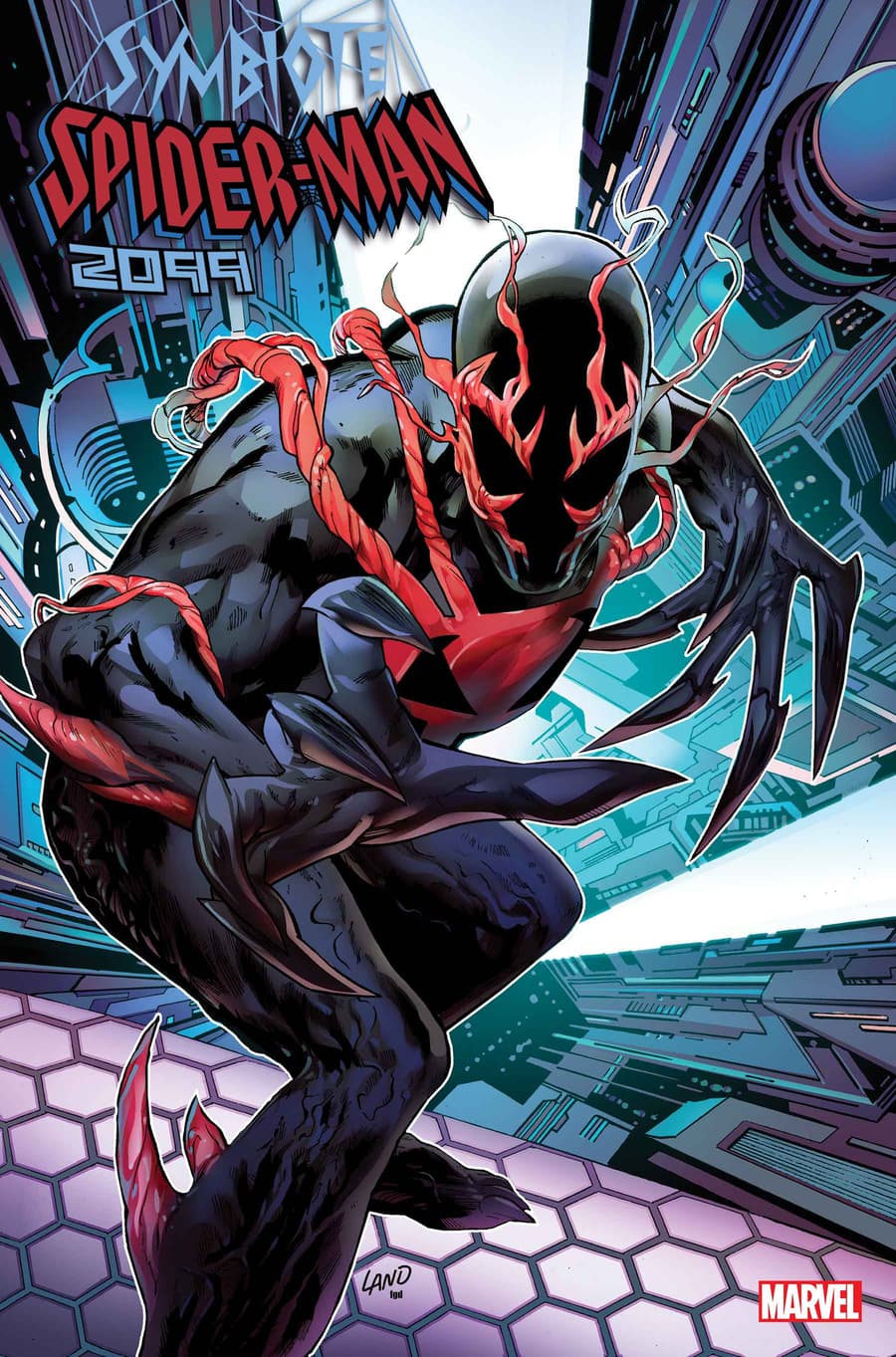 SYMBIOTE SPIDER-MAN 2099 (2023) #1 variant cover by Greg Land