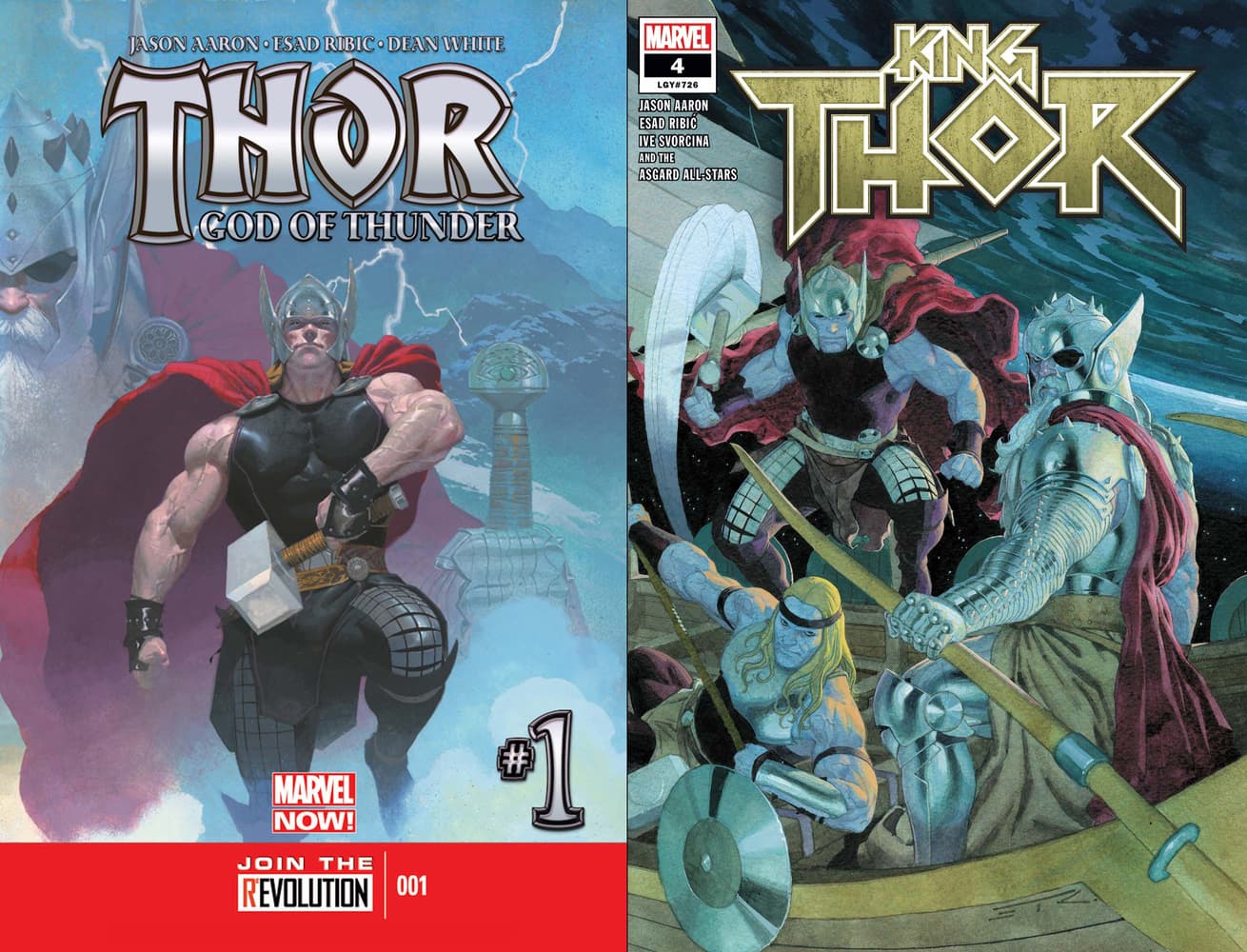 The first and last solo issues of Jason Aaron's seven-year run with Thor