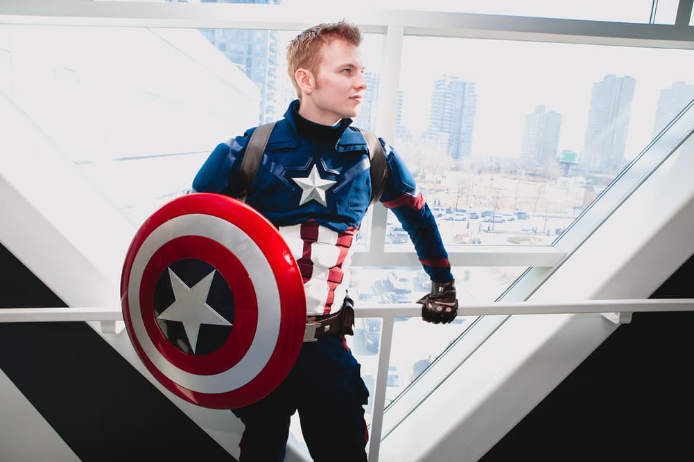 Tanner Robillard-Young AKA The Woodstock Captain as Captain America
