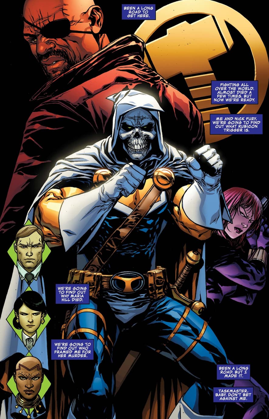 Taskmaster reflects on his past sparring partners in TASKMASTER (2020) #5.