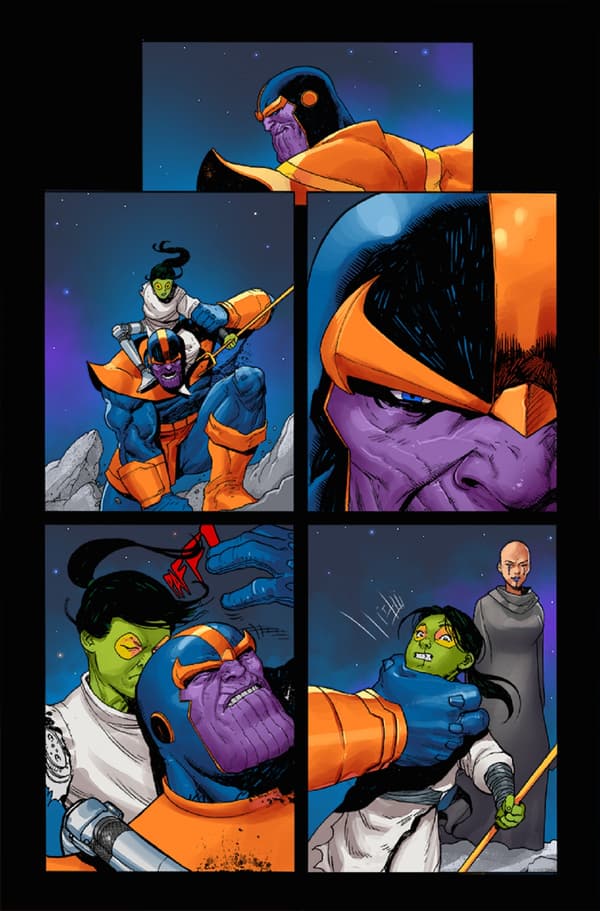 THANOS #6 interiors by Ariel Olivetti and Antonio Fabela