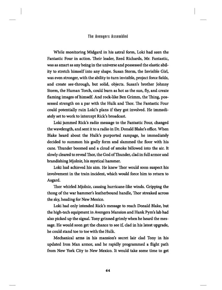 Preview page from The Avengers Assembled: The Origin Story of Earth’s Mightiest Heroes.