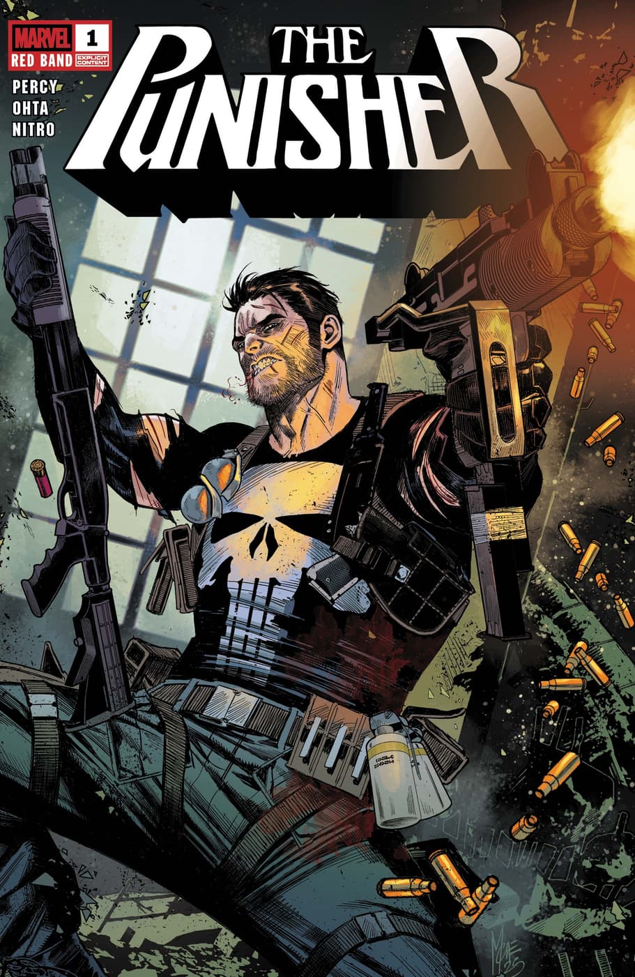 PUNISHER: RED BAND (2025) #1 cover by Marco Checchetto