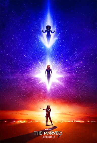 Marvel Studios' The Marvels Movie Poster