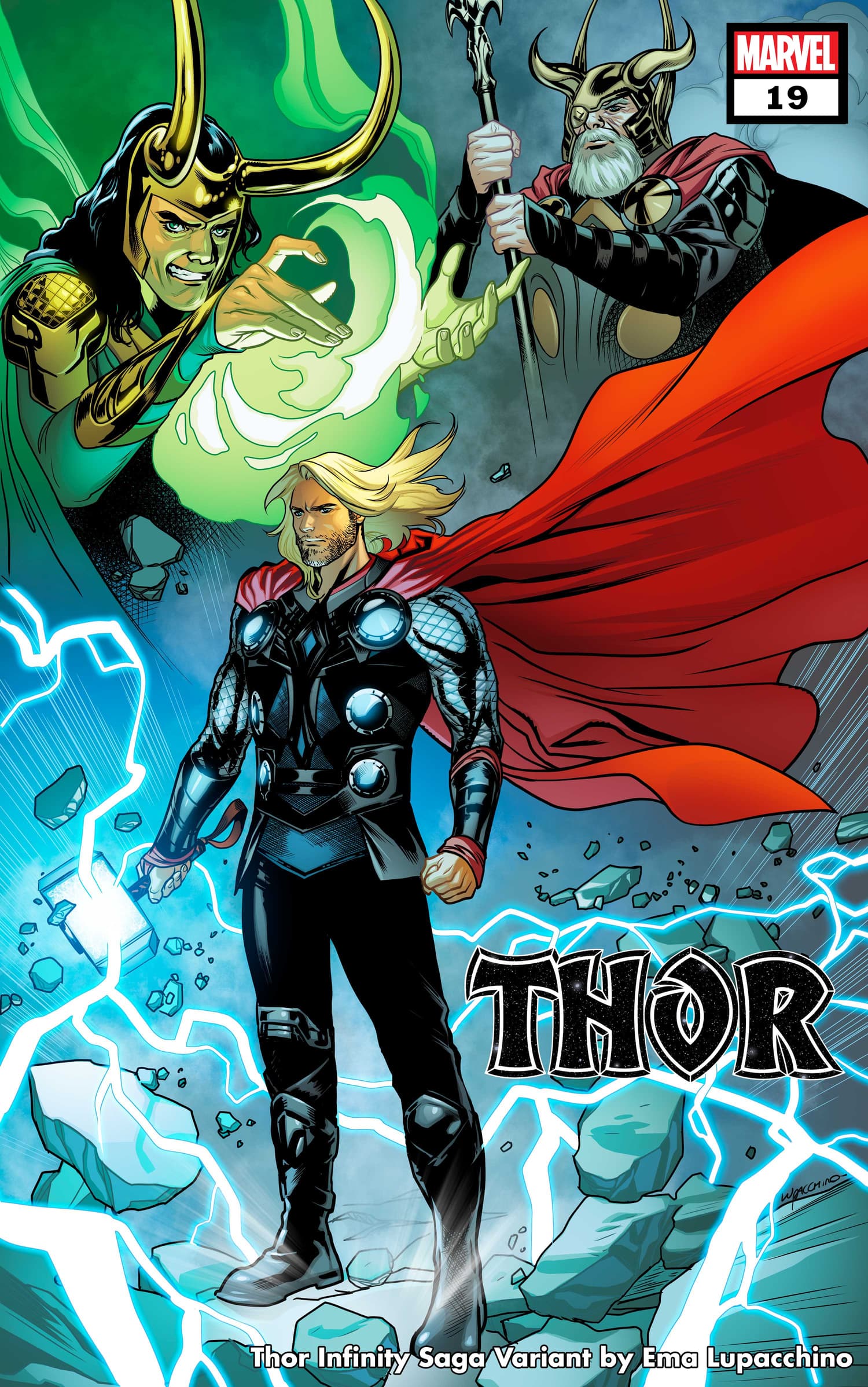 THOR #19 INFINITY SAGA VARIANT COVER by EMA LIPACCHINO