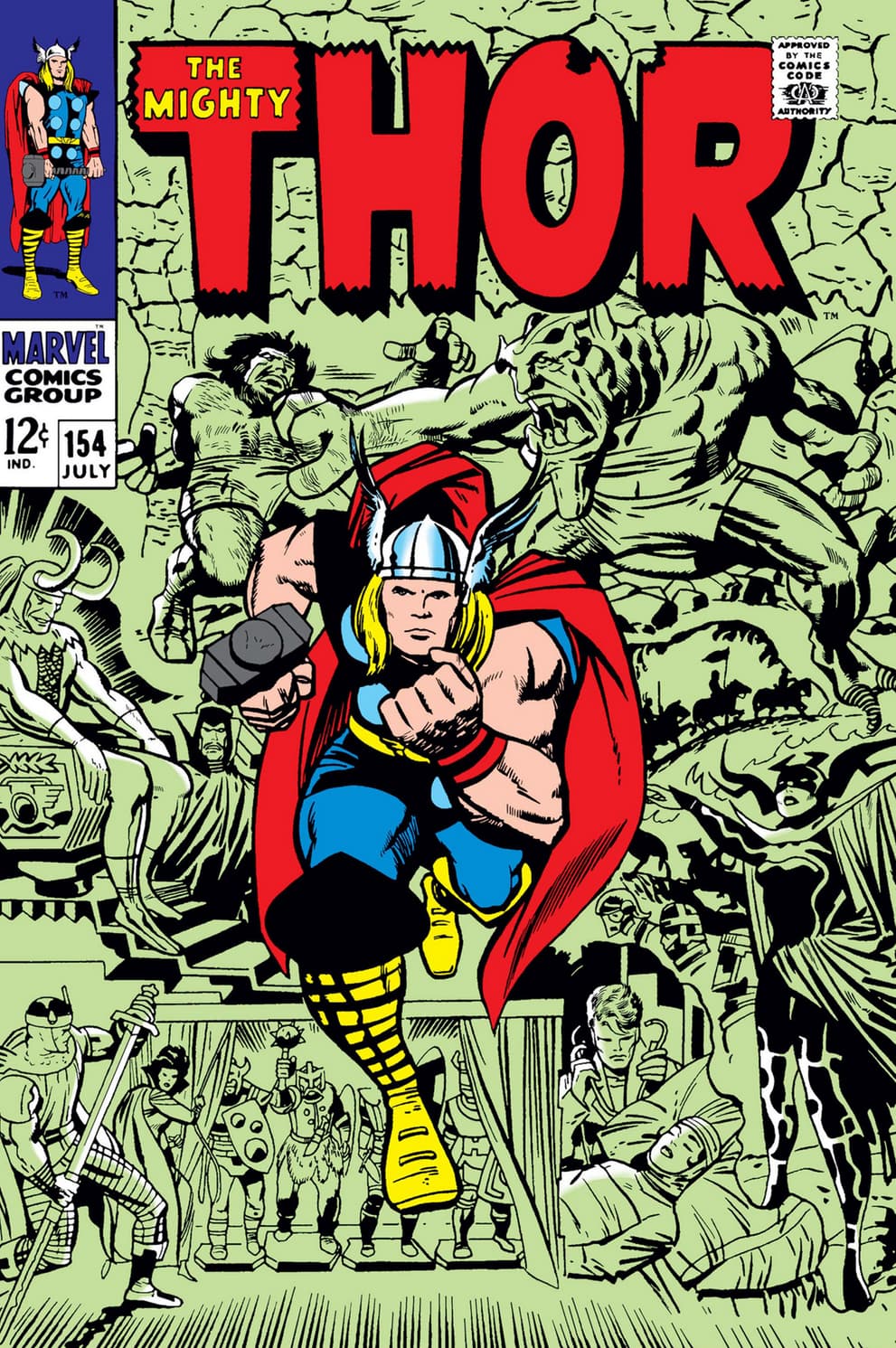 THOR (1966) #154 Cover by Jack Kirby