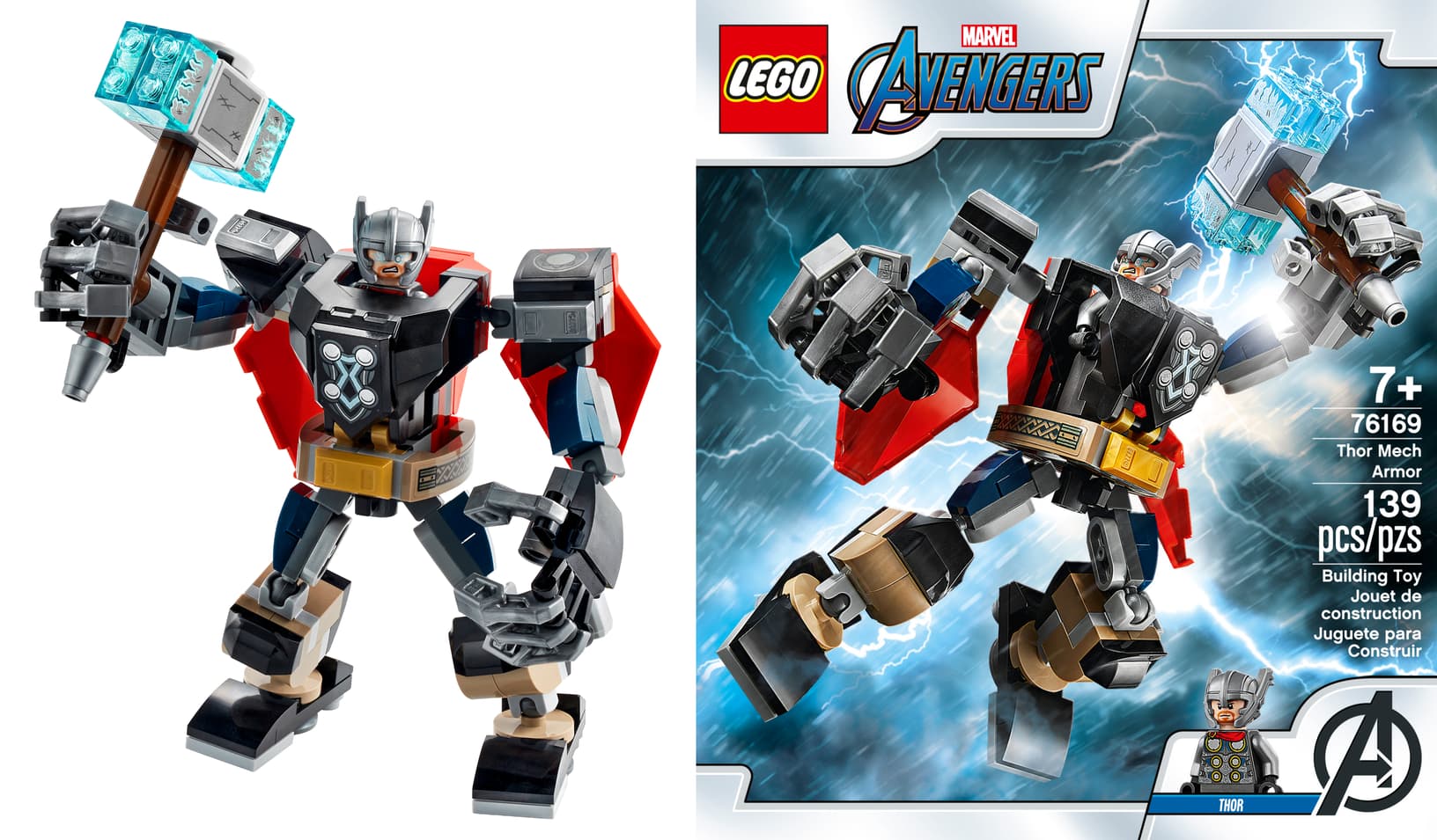 LEGO® Marvel Avengers 76168 L'armure robot de Captain America - Lego