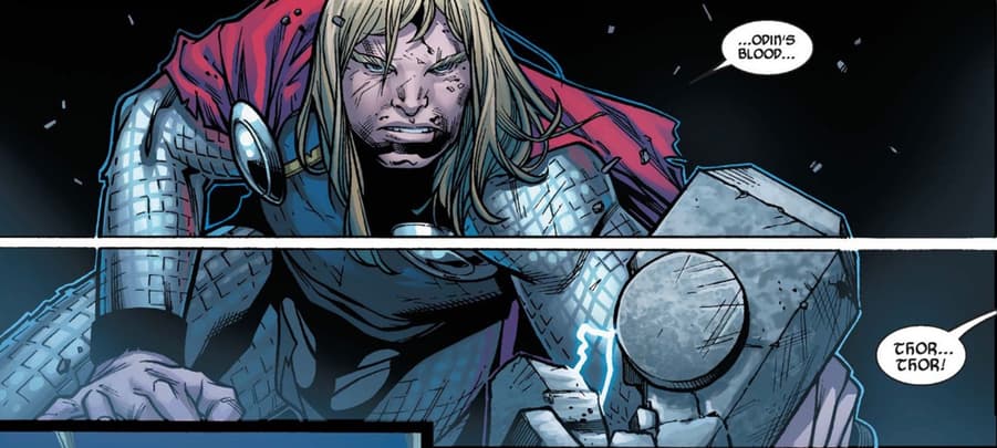 THOR (2007) #600 panel by J. Michael Straczynski, Olivier Coipel, Laura Martin, and Chris Eliopoulos