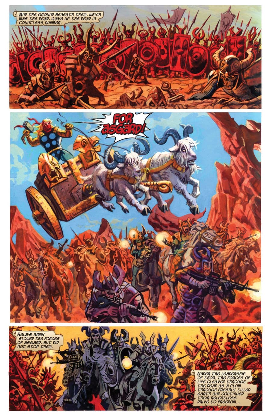 THOR GOD-SIZE SPECIAL (2008) #1 page by Matt Fraction and Dan Brereton