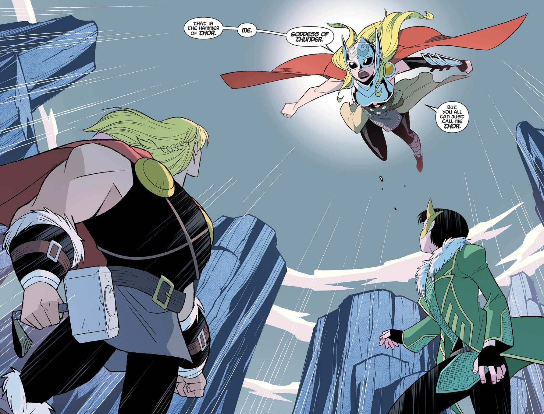 Jane Foster: Thor intercedes on Thor and Loki's behalf.