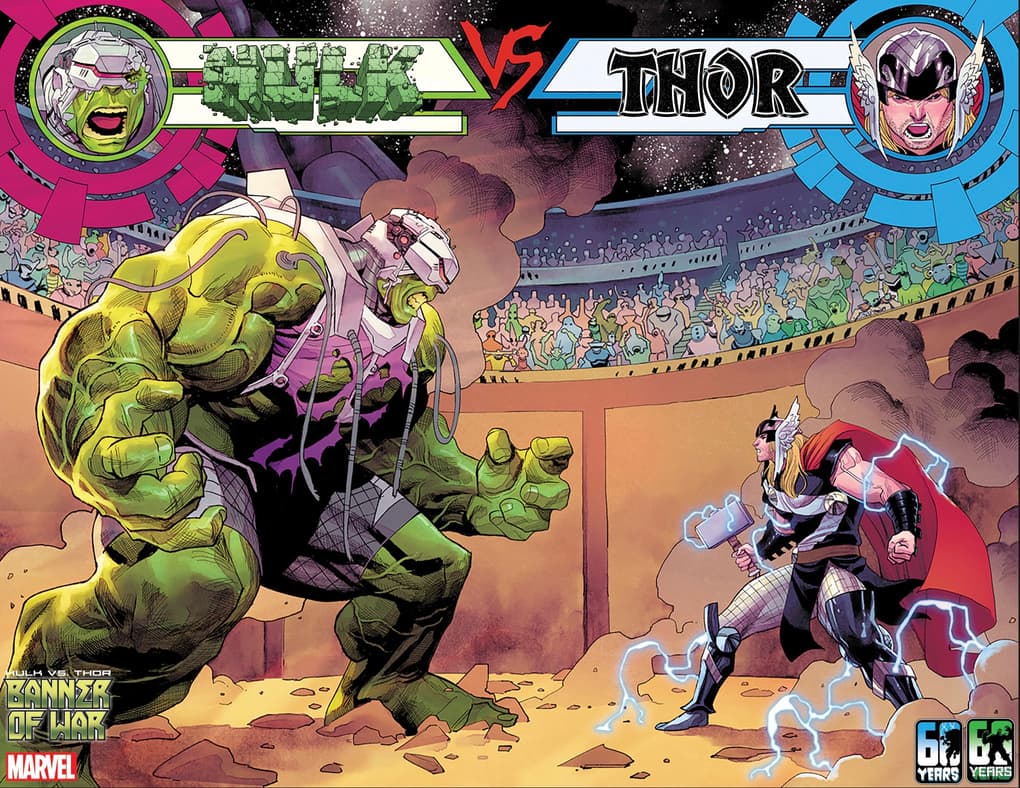 Hulk Vs. Thor: Banner of War Alpha #1 interior artwork by Martin Coccolo