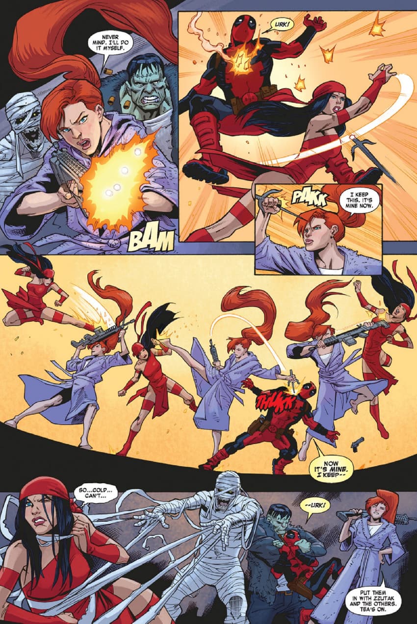 Elsa is also a skilled hand-to-hand combatant and gunwoman as seen in THUNDERBOLTS ANNUAL (2013) #1!