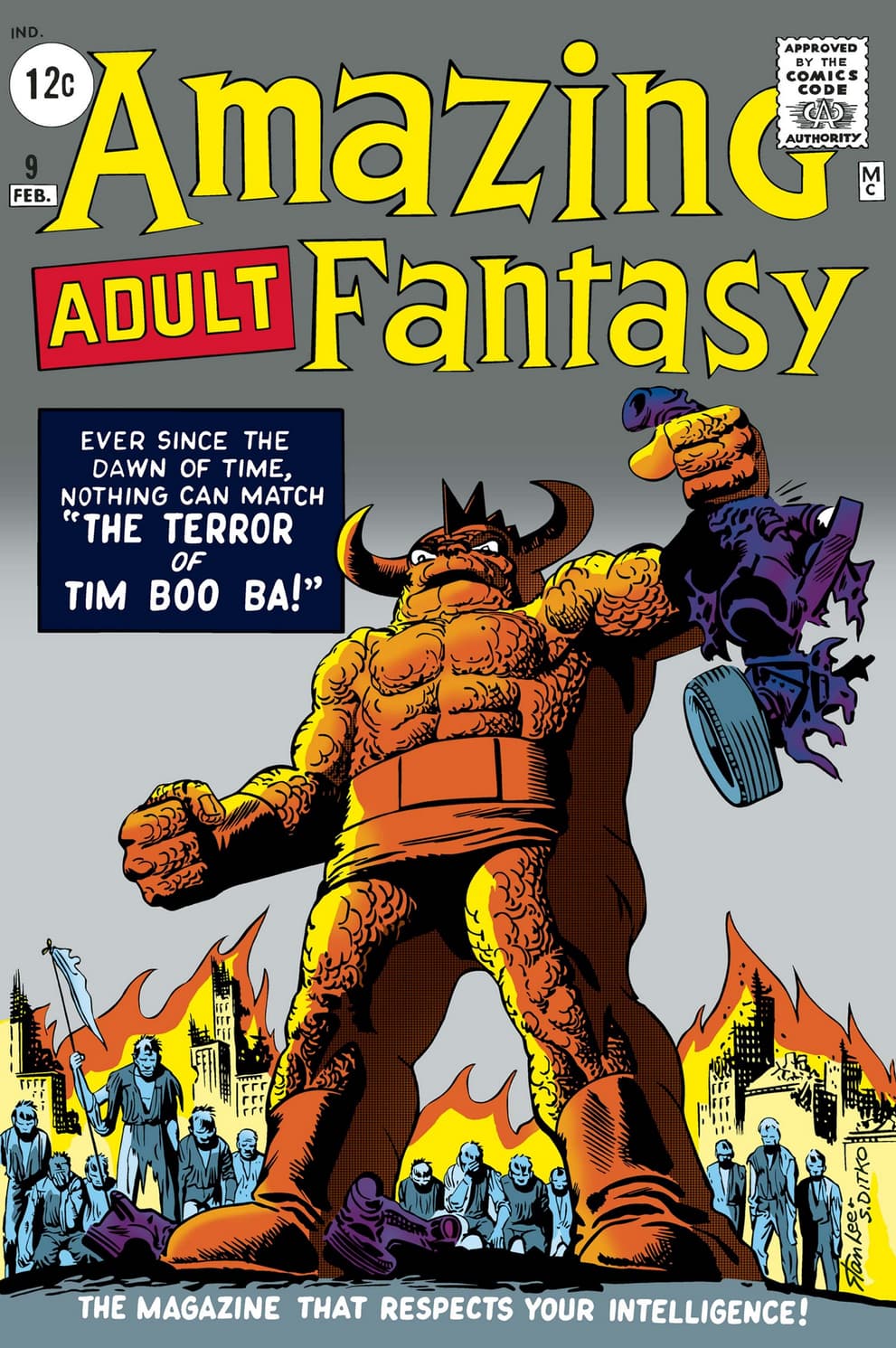 AMAZING ADULT FANTASY (1961) #9 cover by Steve Ditko and Stan Goldberg