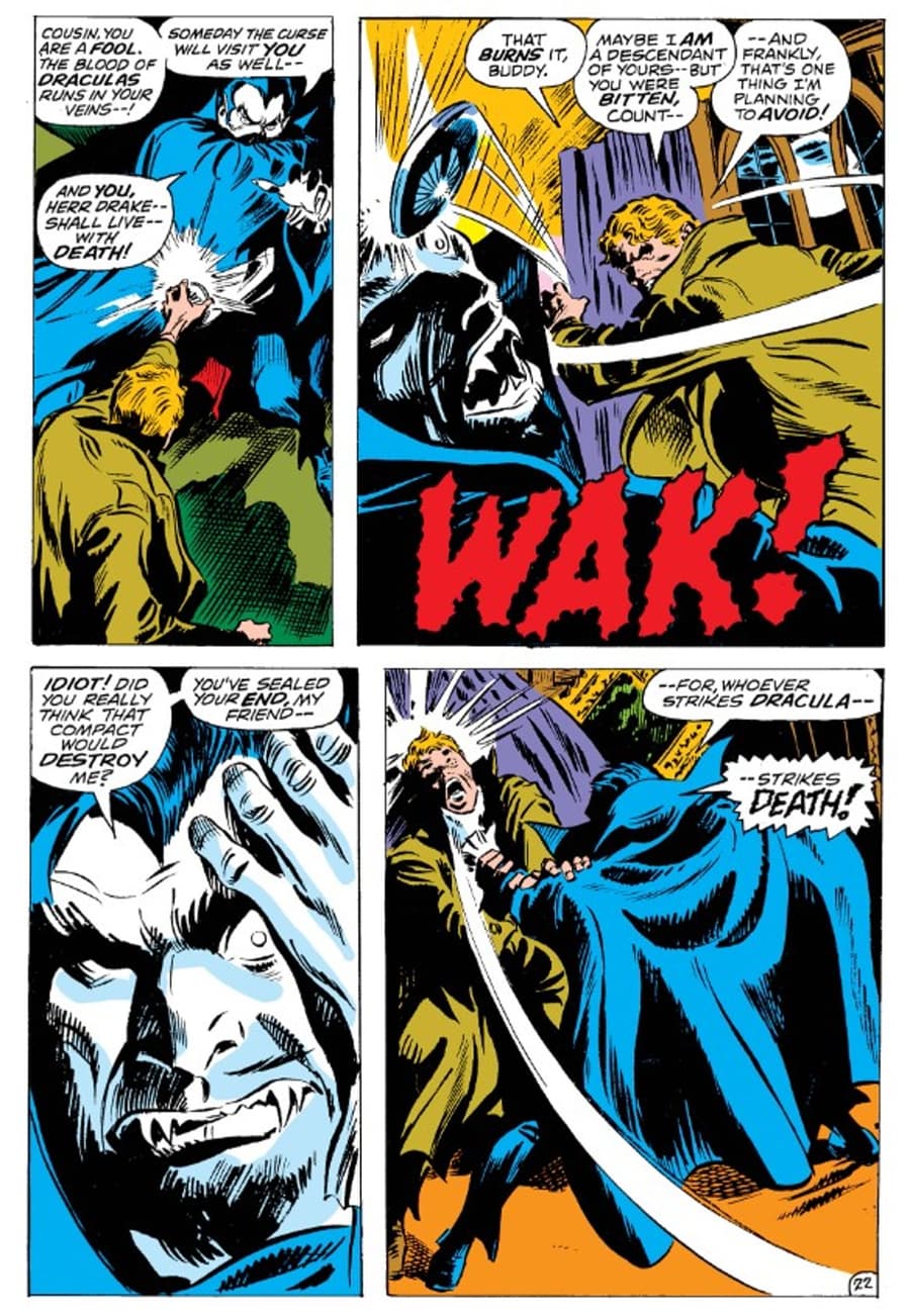 TOMB OF DRACULA (1972) #1 page by Gerry Conway and Gene Colan