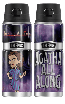 <a href=https://www.amazon.com/dp/B08XN444YG>’Agatha All Along’ Stainless Steel Drink Bottle, 24oz </a> / Amazon