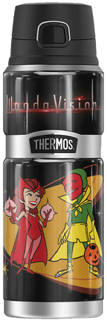 <a href="https://www.amazon.com/dp/B08WJCDDRV">WandaVision Halloween 24oz Stainless Steel Drink Bottle</a>/ Amazon