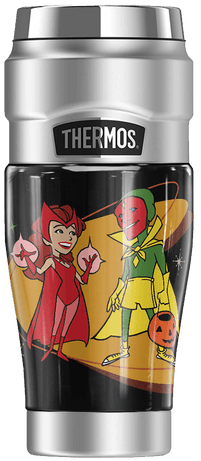 <a href="https://www.amazon.com/dp/B08WH88BR1">WandaVision Halloween 16oz Stainless Steel Travel Tumbler</a>/ Amazon