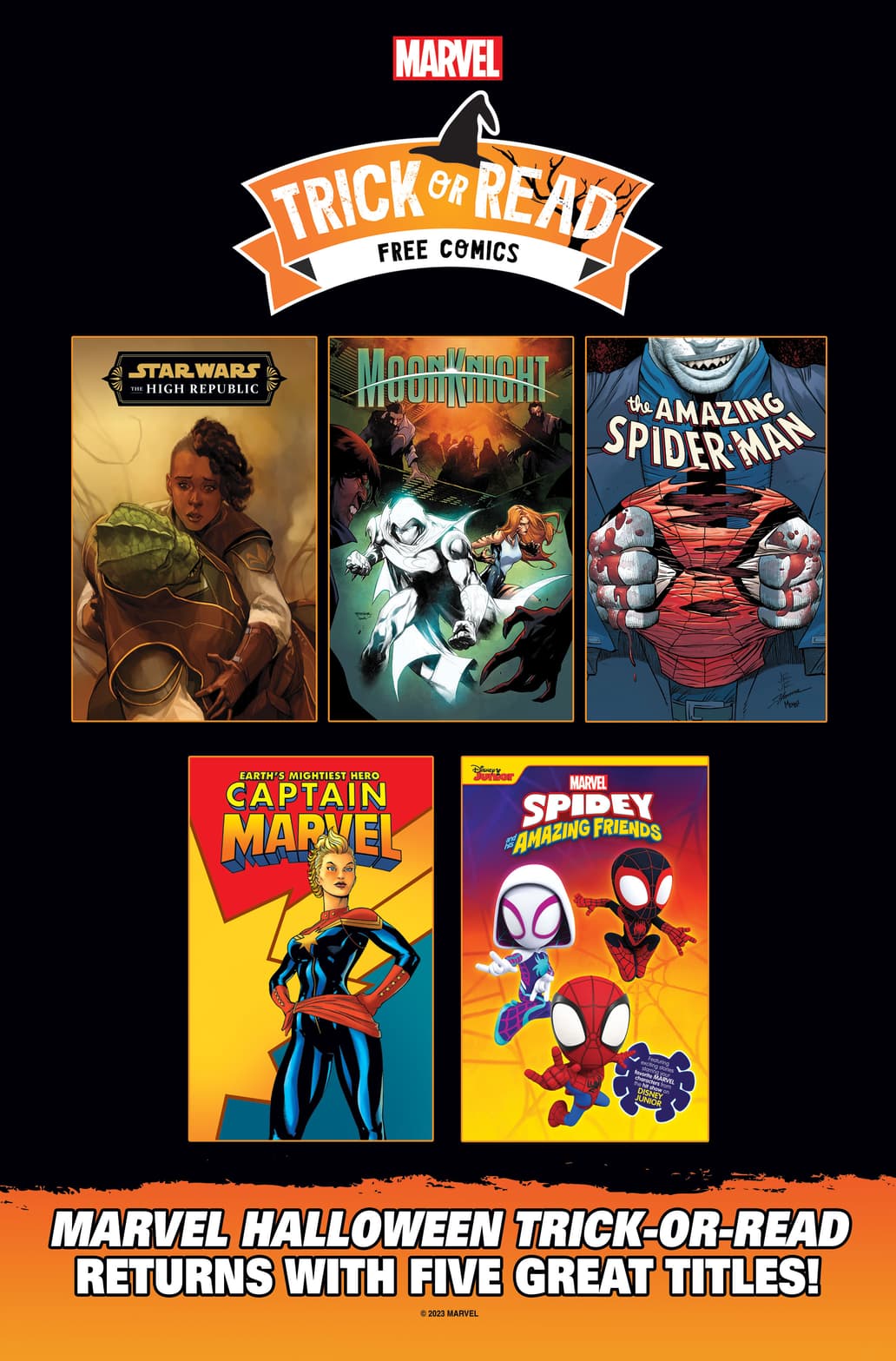 Marvel's Halloween Trick-or-Read Titles 2023