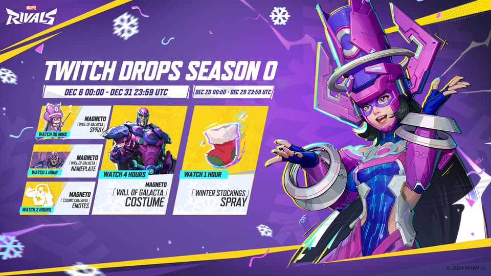 Marvel Rivals Twitch Drops Season 0