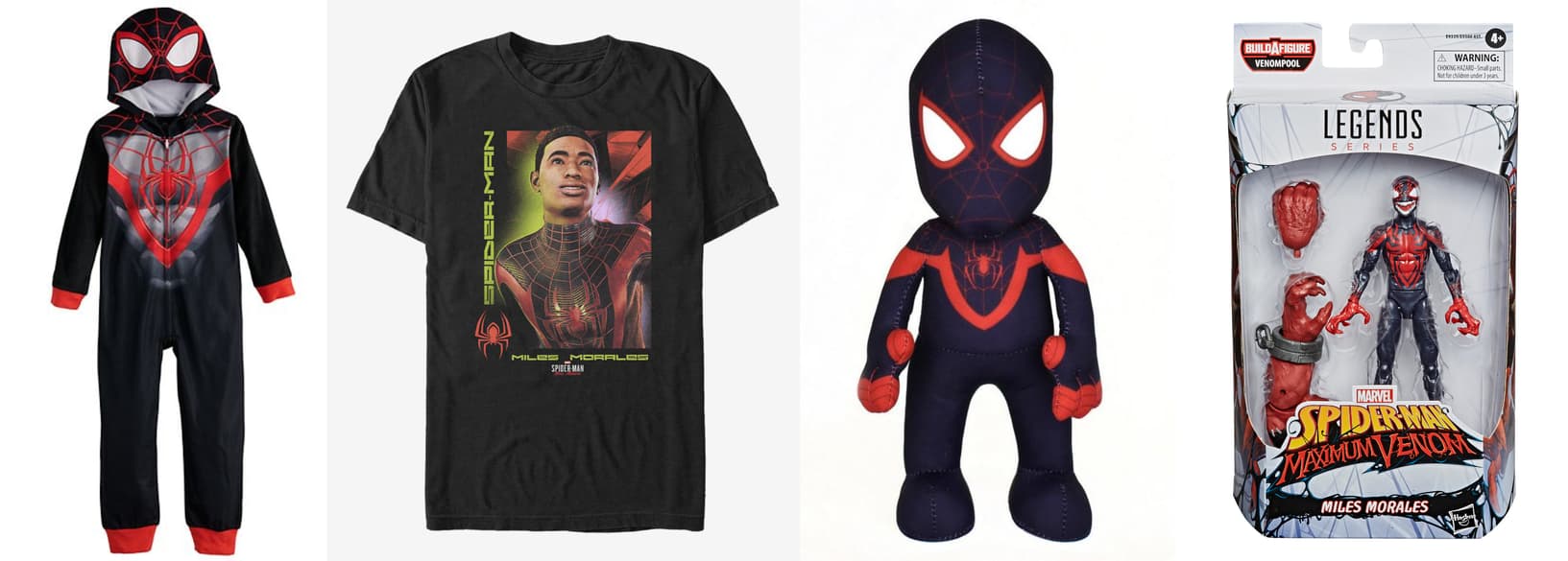 Spidernan Miles Morales Deluxe Costume Top Set 