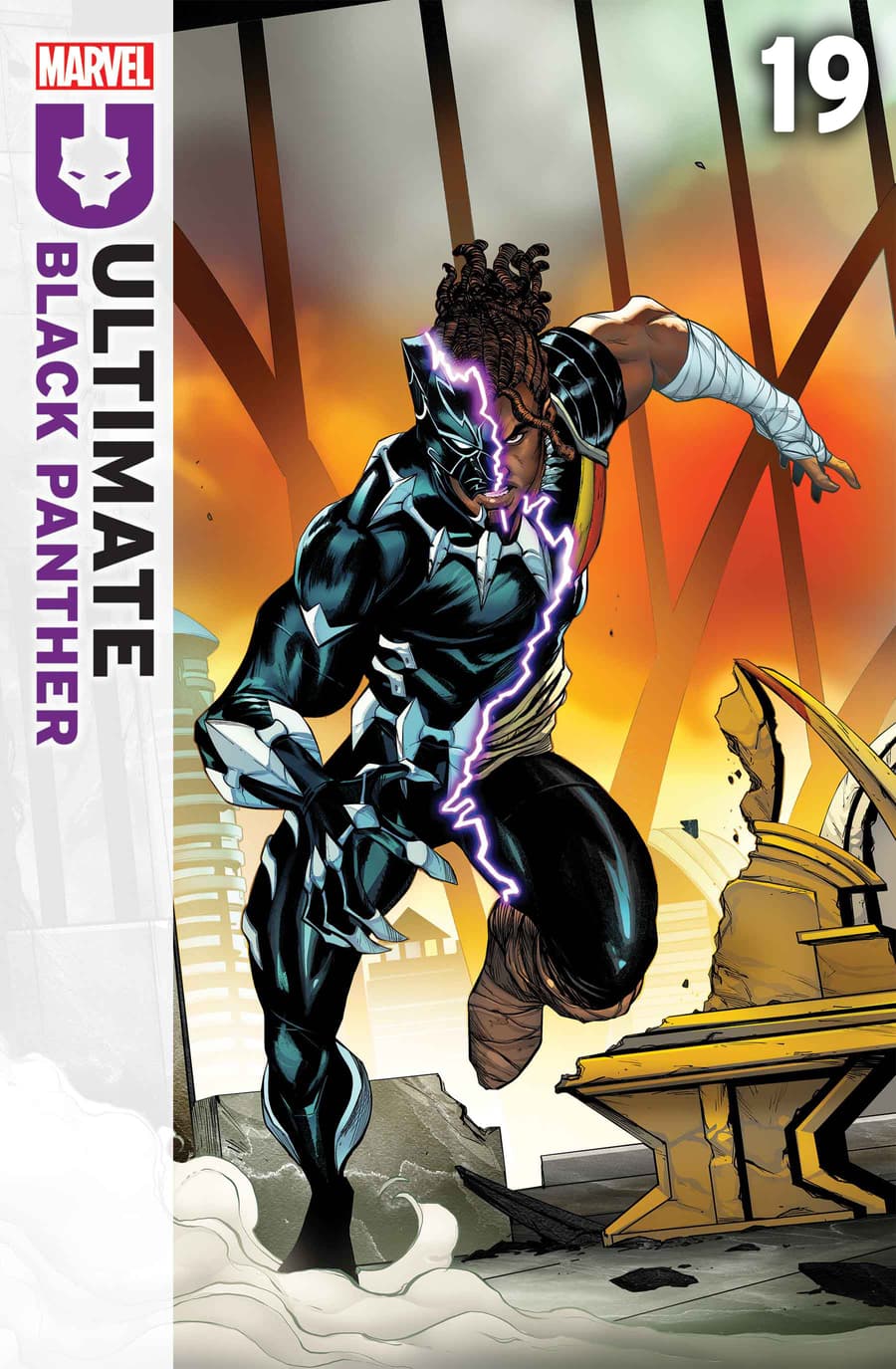 ULTIMATE BLACK PANTHER #19 Cover by STEFANO CASELLI