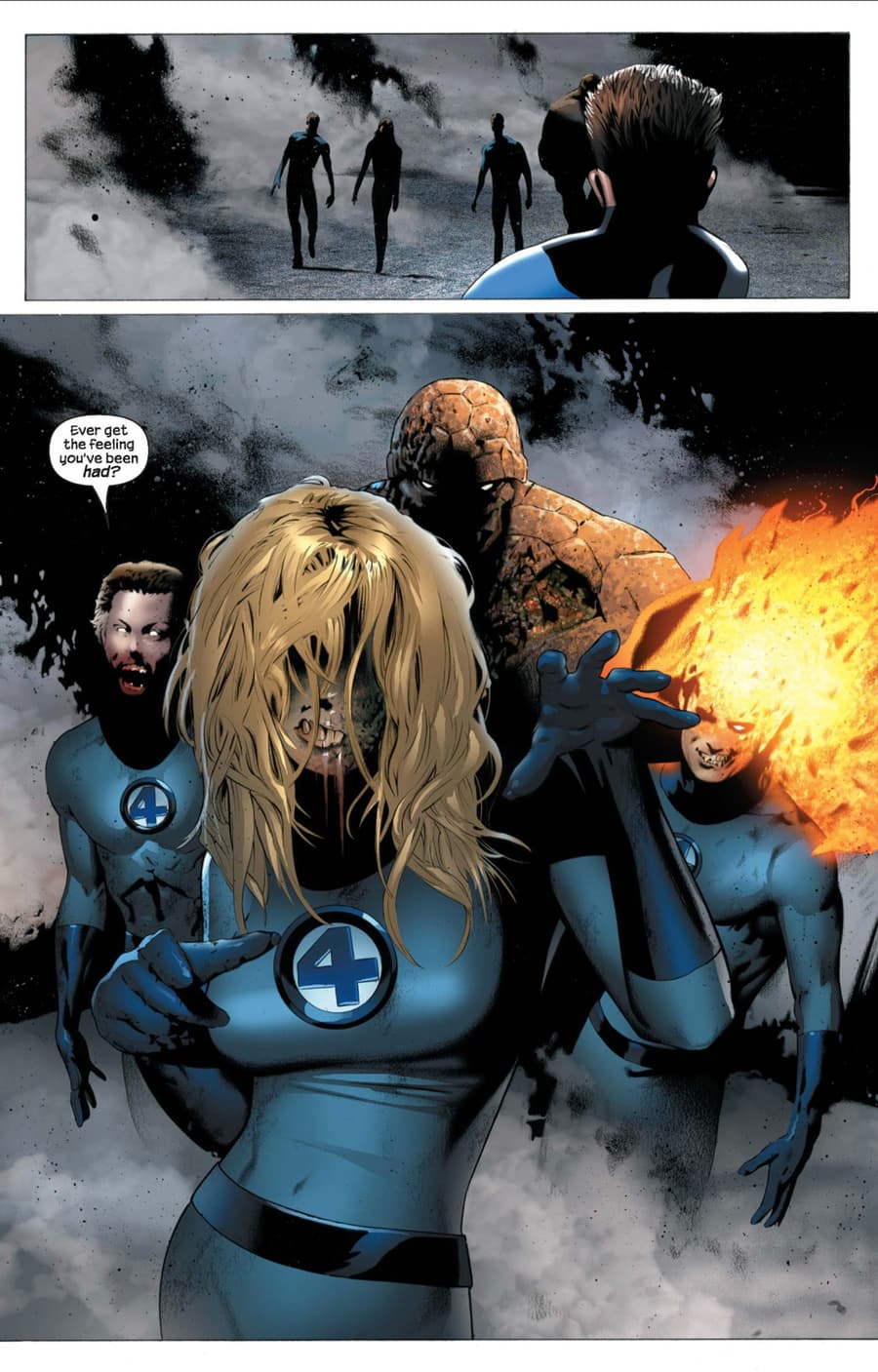 ULTIMATE FANTASTIC FOUR (2003) #21 page by Mark Millar and Greg Land