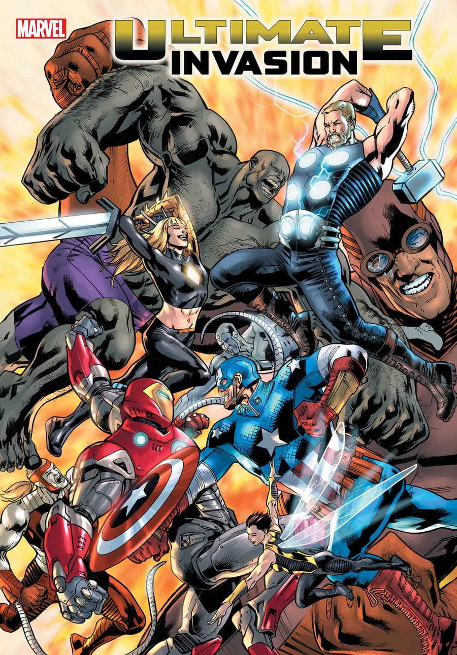 ULTIMATE INVASION #2 cover by Bryan Hitch