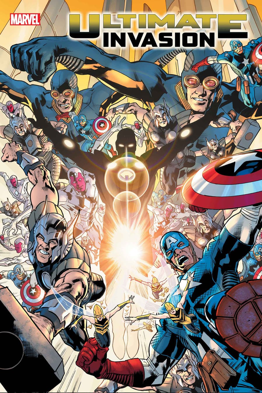 ULTIMATE INVASION #4 cover by Bryan Hitch